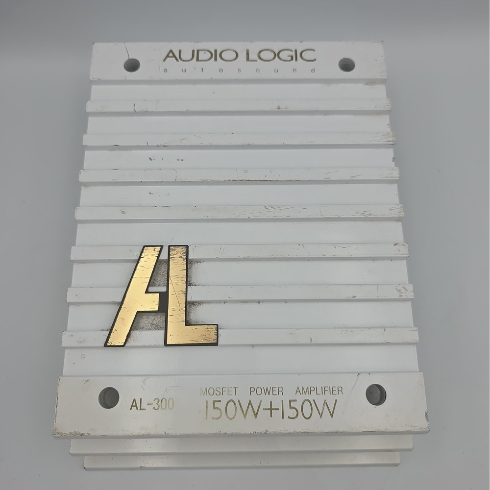Vtg Audio Logic 300 Watt Amp Mosfet Power Amplifier 2 Channel 150+150 Untested